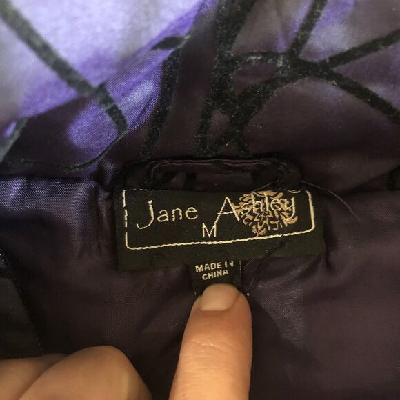 NWT Jane‎ Ashley Plum Metallic Jacket Vest Size M - Picture 2 of 7